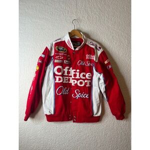Signed Chase Authentics NASCAR Tony Stewart 14 Office Depot Racing Jacket SM